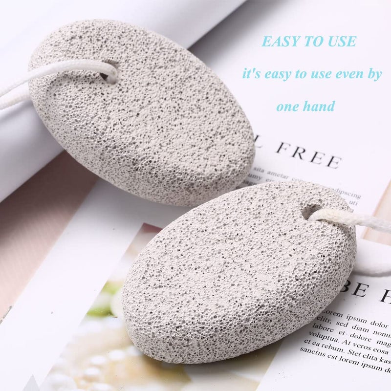 Borogo 4-Pack Natural Pumice Stone for Feet  Borogo Lava Pedicure Tools Hard Skin Callus Remover for Feet and Hands - Natural Foot File Exfoliation to Remove Dead Skin  Heels  Elbows  Hands - Image 5